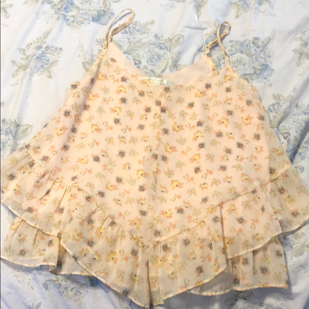 Lauren Conrad Floral Tank Top